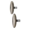 Schönbuch - Bulb 16  Clothing Hook set - smoke/2 pieces/Ø 16,0 cm/shaft stainless Steel