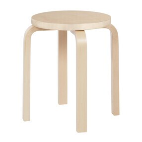 Artek - Tabouret E60 structure laqué claire