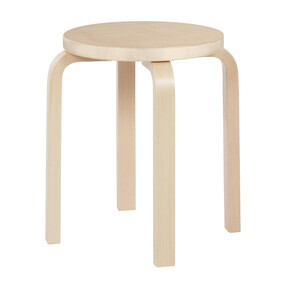 Artek - E60 Hocker Gestell klar lackiert
