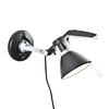 Luceplan - Fortebraccio Faretto 60W - schwarz/weiche Haptik/mit Wandhalter/mit Ein/Aus-Schalter