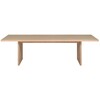 e15 - e15 TA23 Ashida - Table de salle à manger - chêne/blanc pigmentée/LxPxH 220x104,8x75cm