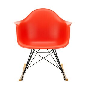 Vitra - Eames Plastic Armchair RAR RE Rocking Chair Black Golden Maple