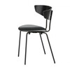 ferm LIVING - Herman - Chaise - noir/en frêne plaqué/structure noire/LxPxH 50x47x74cm