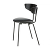 ferm LIVING - Herman - Chaise - noir/en frêne plaqué/structure noire/LxPxH 50x47x74cm