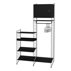 String - Garderobenkombination mit Schrankelement 120x200x30cm