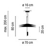 Vibia - Flamingo 1510 LED - Pendellamp - Strichzeichnung
