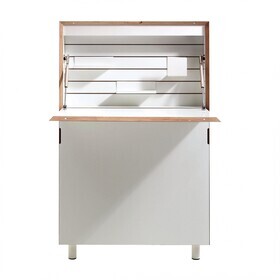 Müller Small Living - Flatmate Wall Secretary with Birch Edge
