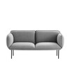 Woud - Nakki - Canapé de tissu 2 places - gris/Gabriel Step Melange/180x78xH83cm