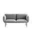 Woud - Nakki 2-Sitzer Stoffsofa - grau/Gabriel Step Melange/180x78xH83cm