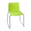 Arper - Catifa 46 0278 Chair Unicoloured Skids Black - green/seat shell glossy/inside matt/frame black matt V39/new colour