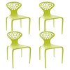 Moroso - Supernatural Stuhl 4er Set - fluo grün/matt