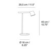 Muuto - Tip LED Table Lamp - line drawing