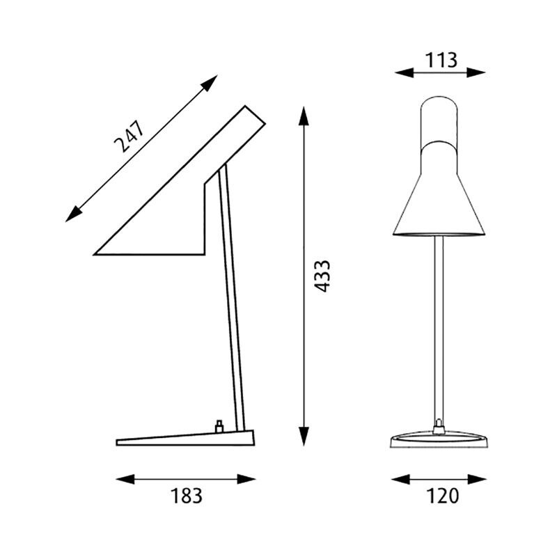 Louis Poulsen AJ Mini Table Lamp Stainless Steel | AmbienteDirect