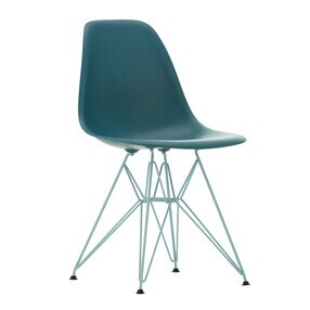 Vitra - Chaise Eames Plastic DSR RE structure bleu ciel