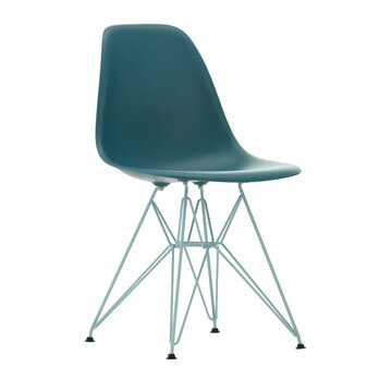Vitra - Eames Plastic Side Chair DSR RE Gestell himmelblau