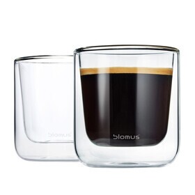 Blomus - Set de 2 verres à café isolé thermique Nero