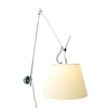 Artemide - Tolomeo Mega Parete Parchment Shade - aluminium/parchment shade/Ø 42cm/dimmer