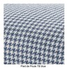 Kartell - Largo - 3-zits sofa - blauw/stof Pied de Poule TB blauw/frame staal zwart gelakt/301x69x96cm/zonder kussen