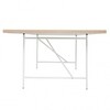 Richard Lampert - Eiermann 1 - Table châssis centré - blanc/châssis blanc/chêne/Set de Réglage Hauteur 3,5cm/180x90cm