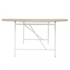 Richard Lampert - Eiermann 1 Table center - white/oak edge/frame white/incl. height adjuster 3.5cm/180x90cm