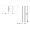 ClassiCon - Cypris - Miroir mural - dessin au trait