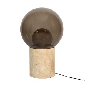 pulpo - Boule High Floor Lamp Pedestal Travertin
