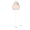 Artemide - Melampo Mega Stehleuchte - Stab bronze/satiniert/Schirm naturfarben/H 174cm/Ø 57cm