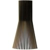 Secto Design - Secto 4230 - Applique Murale - noir/laminé/incl. ampoule LED 2800K/1055lm/câble blanc