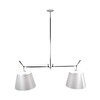Artemide - Tolomeo Sospensione Satin Deckenleuchte - silber/weiß/Aluminium/klein/2x Ø 32cm