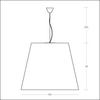 Fontana Arte - Amax Pendelleuchte - Strichzeichnung