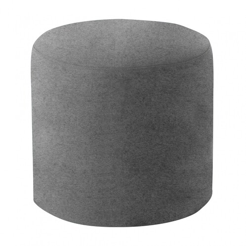 Softline - Drum - Tabouret / Table d'appoint M - clair gris/fabrics Felt 620/H 40cm / Ø 45cm