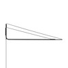 Secto Design - Varsi 1000 Wall Mount - black/powdercoated/direct wall mounting/vertically adjustable 130-230cm