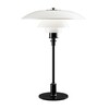 Louis Poulsen - PH 3 1/2 - 2 1/2 - Lampe de table en verre - opalin/noir métallisé/brillant/Ø33cm/H 46.5cm