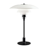 Louis Poulsen - PH 3 1/2 - 2 1/2 Glass Table Lamp - opal/black 	metallized/glossy/Ø33cm/H 46.5cm