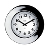 Alessi - Momento Wall Clock - stainless steel/polished/TxØ: 6,5x40 cm