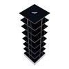 Moormann - Musikstapler CD Shelf H:118cm - black/FU multiplex birch/base: cement/for ca. 420 CDs/rotatable