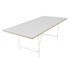Richard Lampert - Eiermann 1 Table eccentric - white/oak edge/frame white/incl. height adjuster 3.5cm/180x90cm