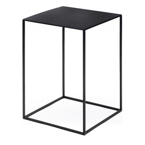 Zeus - Slim Irony Beistelltisch  - kupferschwarz/Gestell kupferschwarz/L x B x H: 31 x 31 x 64cm