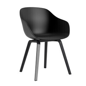 HAY - About a Chair AAC 222 2.0 armleunstoel zwart gelakte eiken