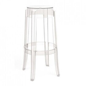 Kartell - Tabouret Charles Ghost 75cm
