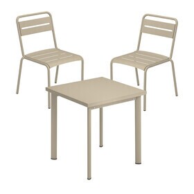 Emu - Star Garden Set Table 70x70cm + 2 Garden Chairs