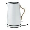 Stelton - Emma Wasserkocher 1.2 L - blaugrau/buche/glänzend/LxBxH 26x20x25cm