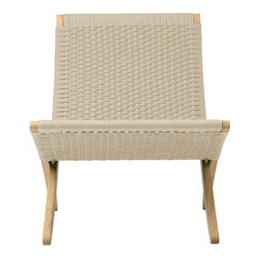 Carl Hansen - Chaise MG501 Cuba pliable avec tresse fils de papier