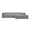 freistil Rolf Benz - freistil 187 - Lounge Sofa 260x185cm - zilvergrijs/stof 4020/BxHxD 260x67x185cm