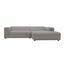 freistil Rolf Benz - freistil 187 Loungesofa 260x185cm - silbergrau/Sofabezug 4020/BxHxT 260x67x185cm