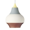 Louis Poulsen - Cirque - Suspension M - jaune/bleu clair/blanc/cuivre/laqué/H 29.5cm/Ø 22cm