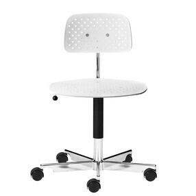 VITRA poltrona da ufficio EA 219 Soft Pad Group (Nero con rotelle morbide -  Pelle e alluminio cromato) 