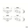 Woud - Tail Wing Clothing Hook - line drawing