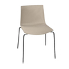 Arper - Catifa 46 0251 - Chaise unicolore support noir - gorge-de-pigeon/coque brillant/dedans mat/support noir mat V39/nouvelle couleur