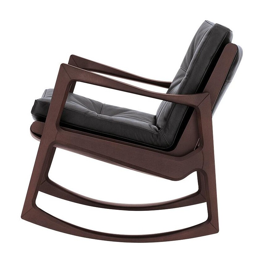 Classicon Euvira Rocking Chair Leather, Leather Rocking Chair